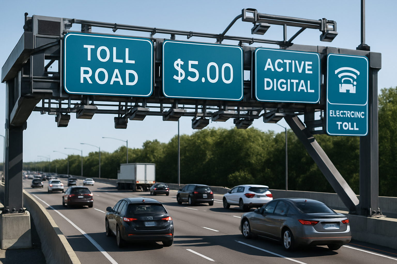 Advanced digital toll road system